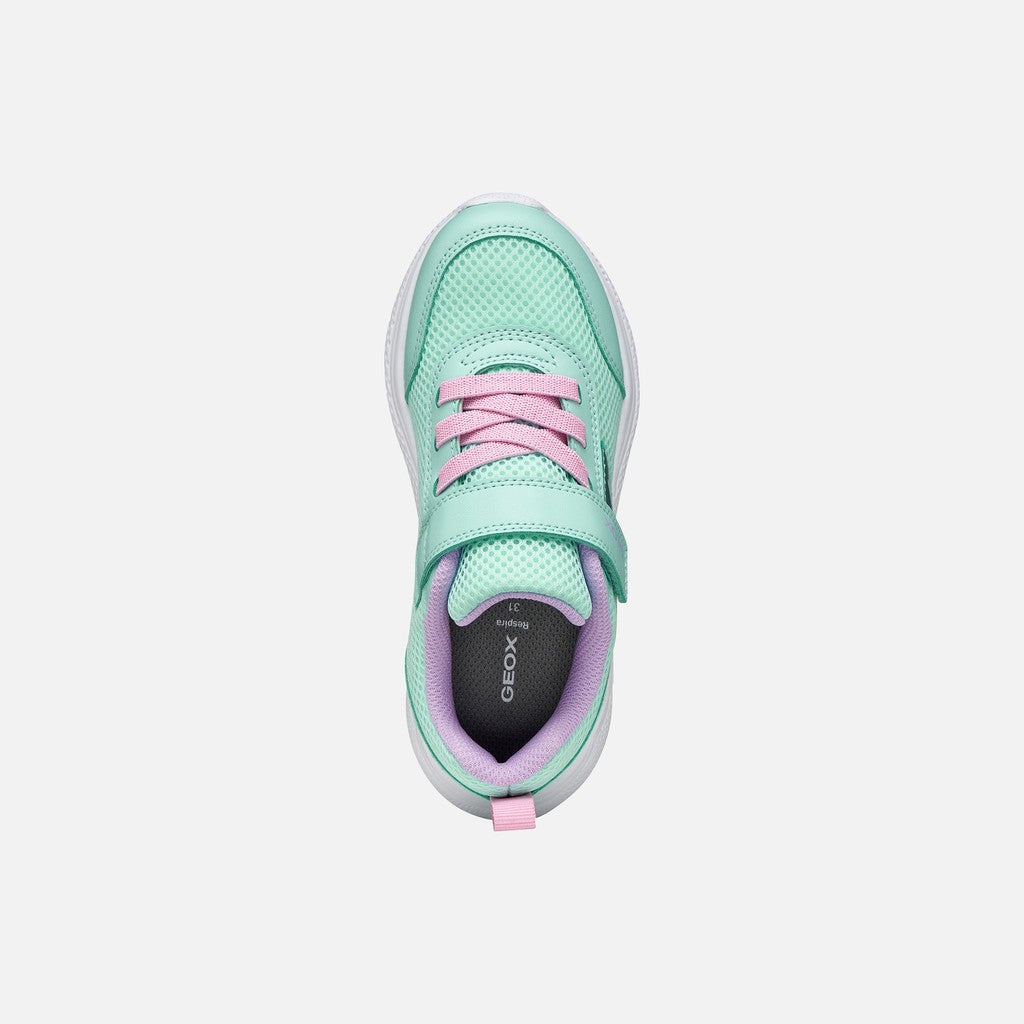 Geox pantofi fete sport Sprintye Junior 28-36 Sea Green/Pink