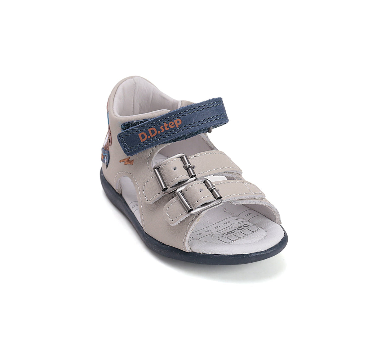 D.D.Step sandale baieti 20-25 Dove Grey cu catel