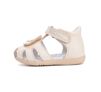 D.D.Step sandale baieti 18-25 Cream cu vulpe