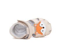 D.D.Step sandale baieti 18-25 Cream cu vulpe