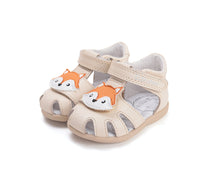 D.D.Step sandale baieti 18-25 Cream cu vulpe