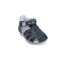 D.D.Step sandale baieti 20-25 Royal Blue cu cusaturi