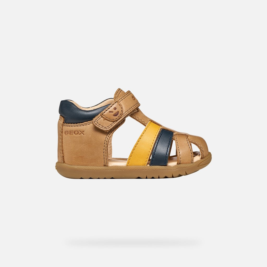 Geox sandale baieti Macchia Baby 18-26 Whisky/Navy Imagine secundară a produsului