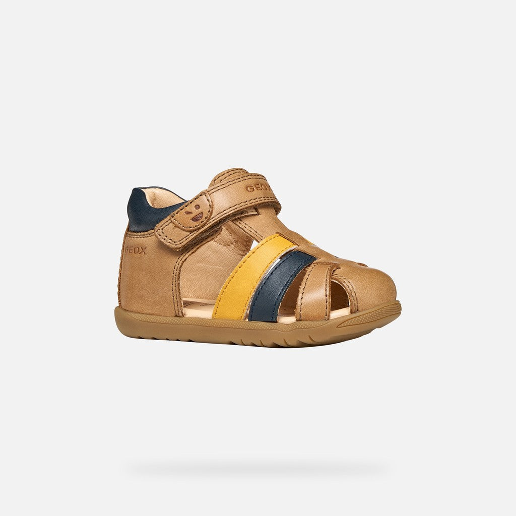 Geox sandale baieti Macchia Baby 18-26 Whisky/Navy Imagine principală a produsului