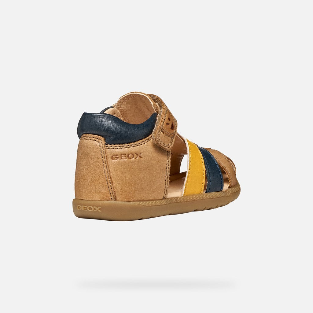 Geox sandale baieti Macchia Baby 18-26 Whisky/Navy
