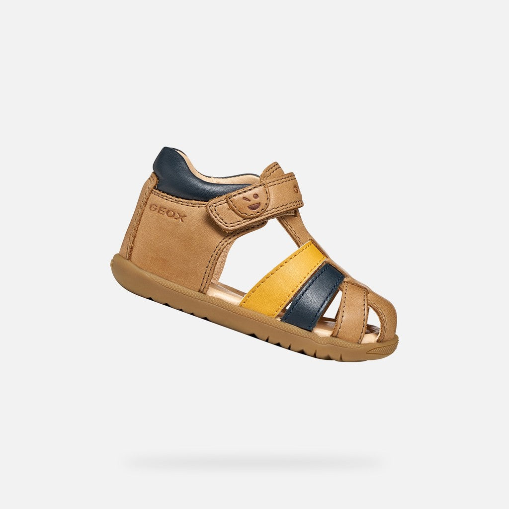 Geox sandale baieti Macchia Baby 18-26 Whisky/Navy