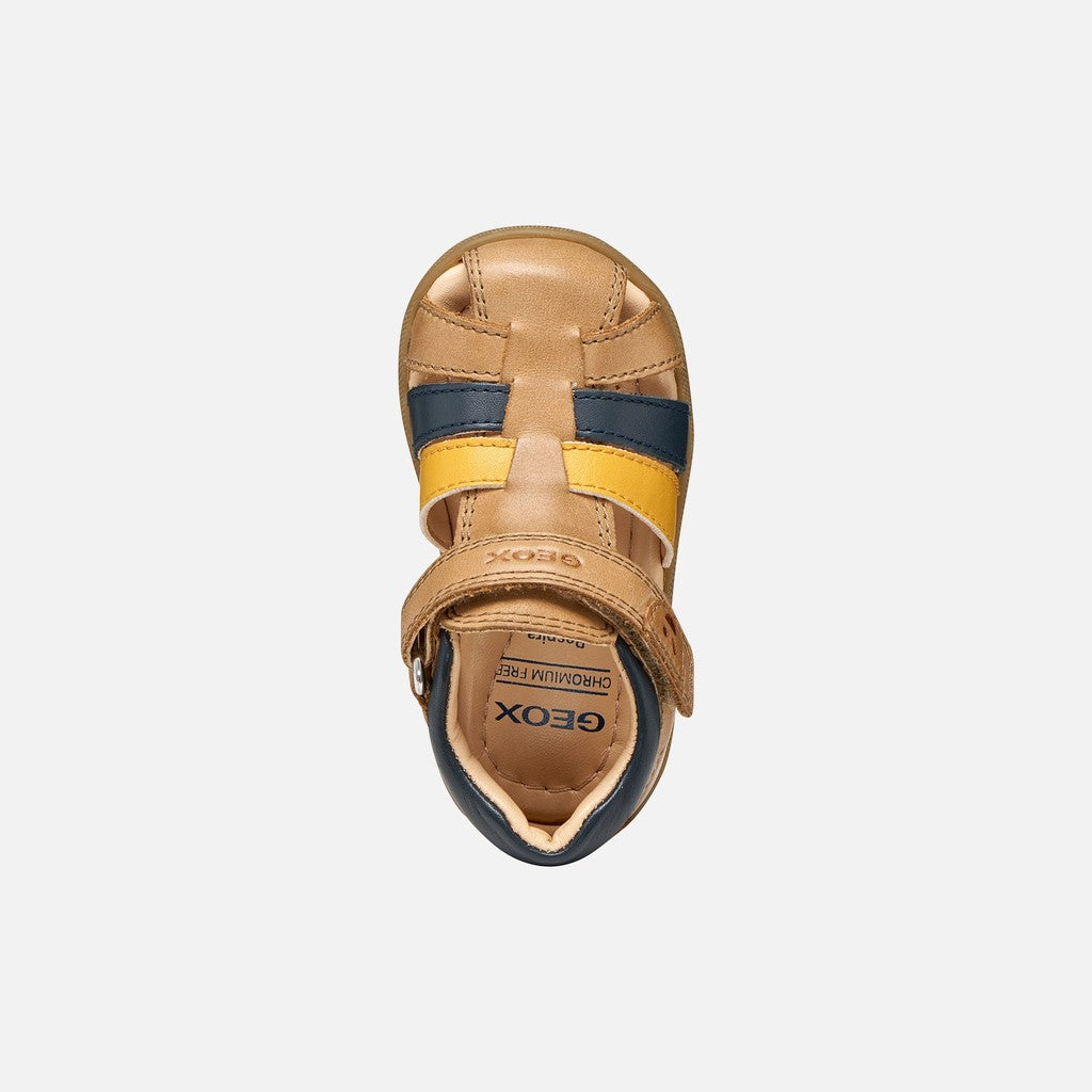 Geox sandale baieti Macchia Baby 18-26 Whisky/Navy