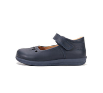 D.D.Step pantofi fete Barefoot decupati 26-37 Royal Blue cu inimioare decupate