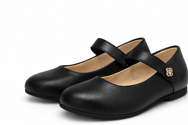i`Miss Q pantofi fetite tip balerini 25-35 Black Imagine principală a produsului