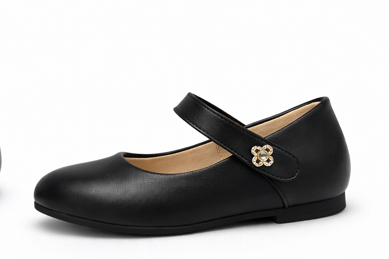 i`Miss Q pantofi fetite tip balerini 25-35 Black Imagine secundară a produsului