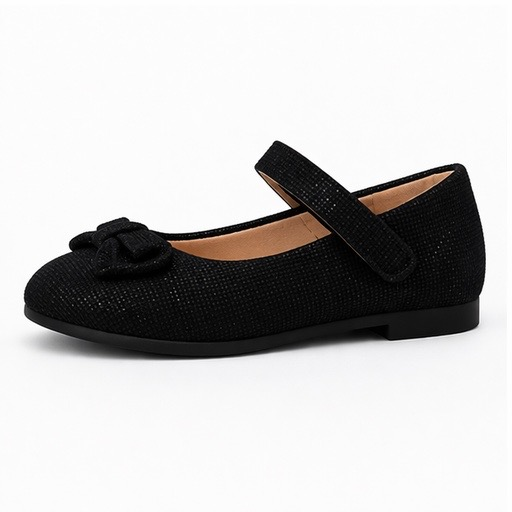 i`Miss Q pantofi fetite tip balerini cu fundita 24-30 Black Imagine secundară a produsului