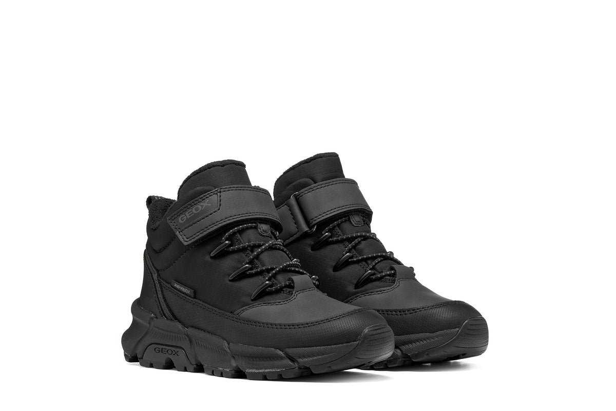 Geox ghete baieti captusite FLEXYPER PLUS AmphibioxTEX Waterproof 28-38 Black