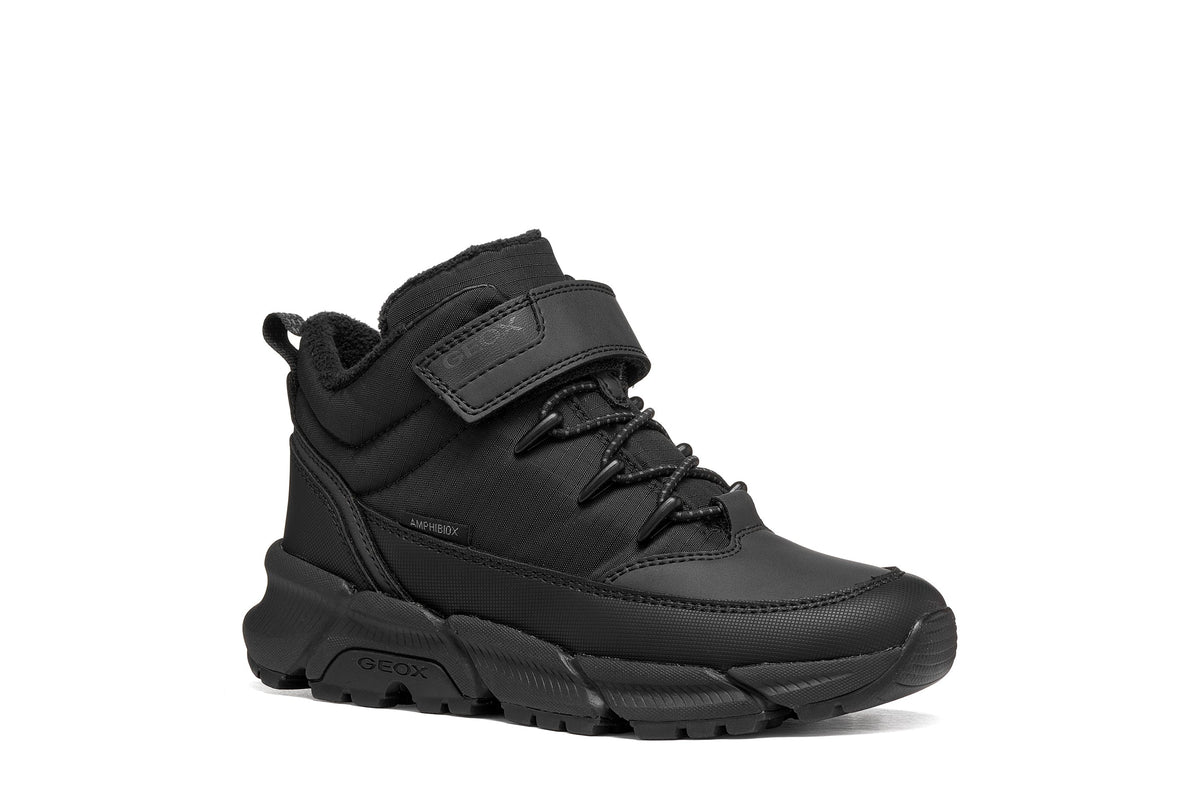 Geox ghete baieti captusite FLEXYPER PLUS AmphibioxTEX Waterproof 28-38 Black