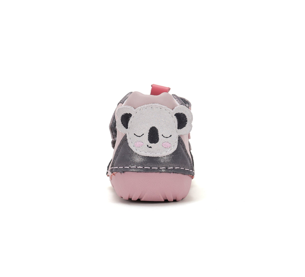 D.D.Step pantofi fete Primii pasi 19-24 Baby Pink cu Koala