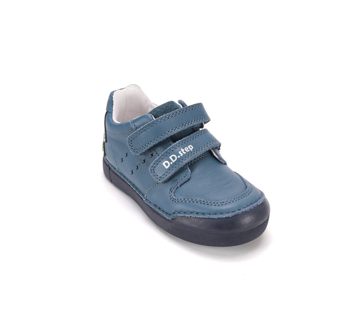 D.D.Step pantofi baieti cu LED 25-30 Royal Blue cu fulger