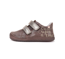 D.D.Step pantofi fete cu talpa fluorescenta 28-33 Chocolate