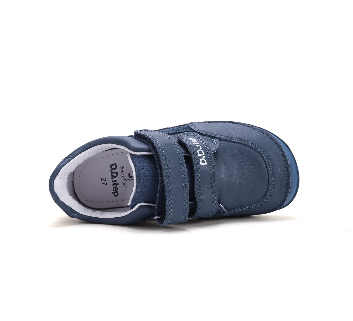 D.D.Step pantofi baieti Barefoot 22-33 Royal Blue cu cusaturi