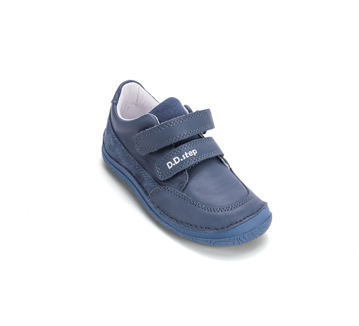 D.D.Step pantofi baieti Barefoot 22-33 Royal Blue cu cusaturi