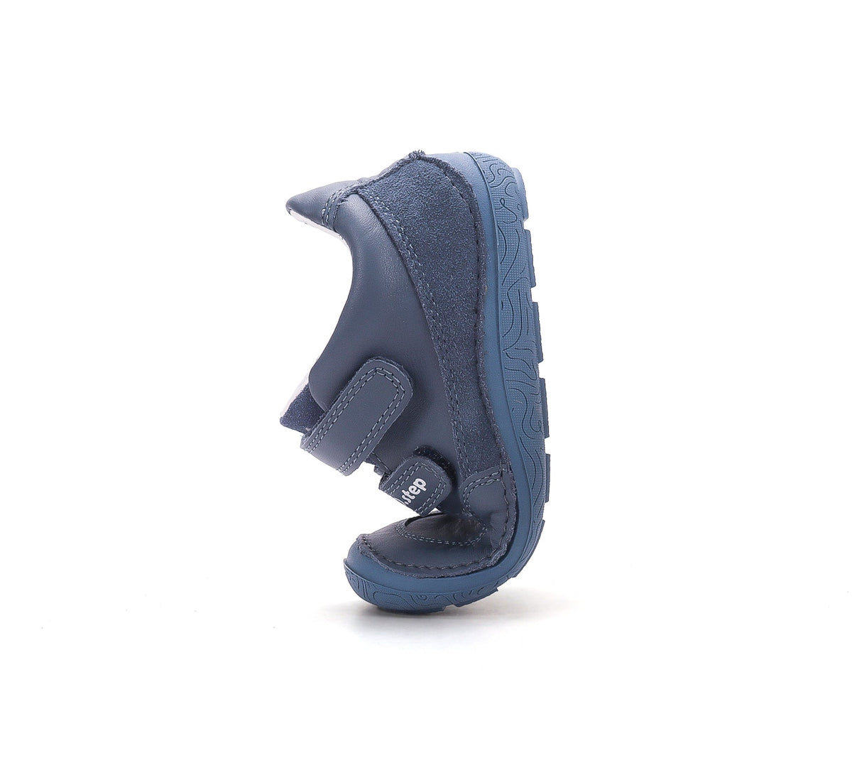 D.D.Step pantofi baieti Barefoot 22-33 Royal Blue cu cusaturi