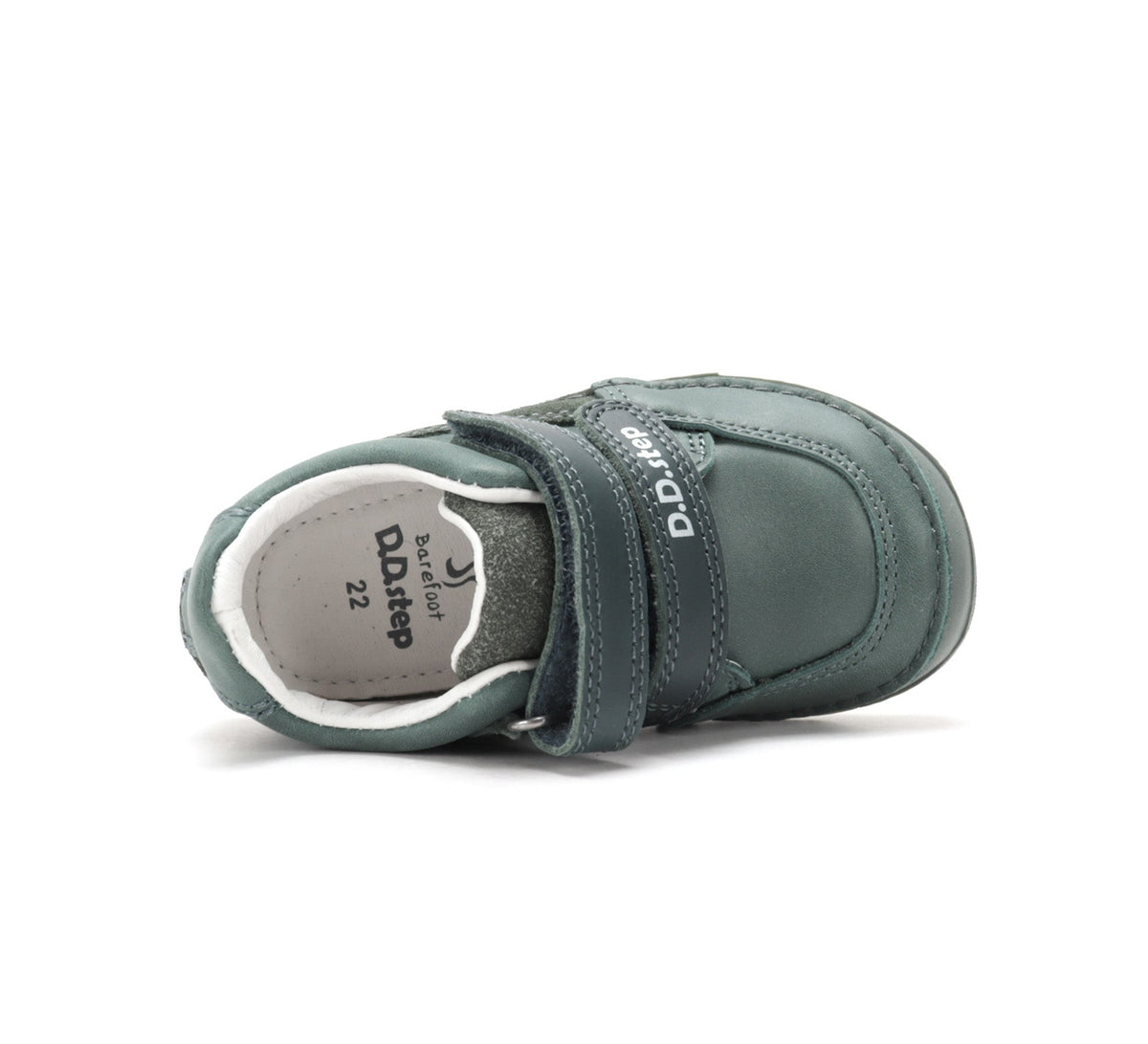D.D.Step pantofi baieti Barefoot 22-33 Emerald cu cusaturi