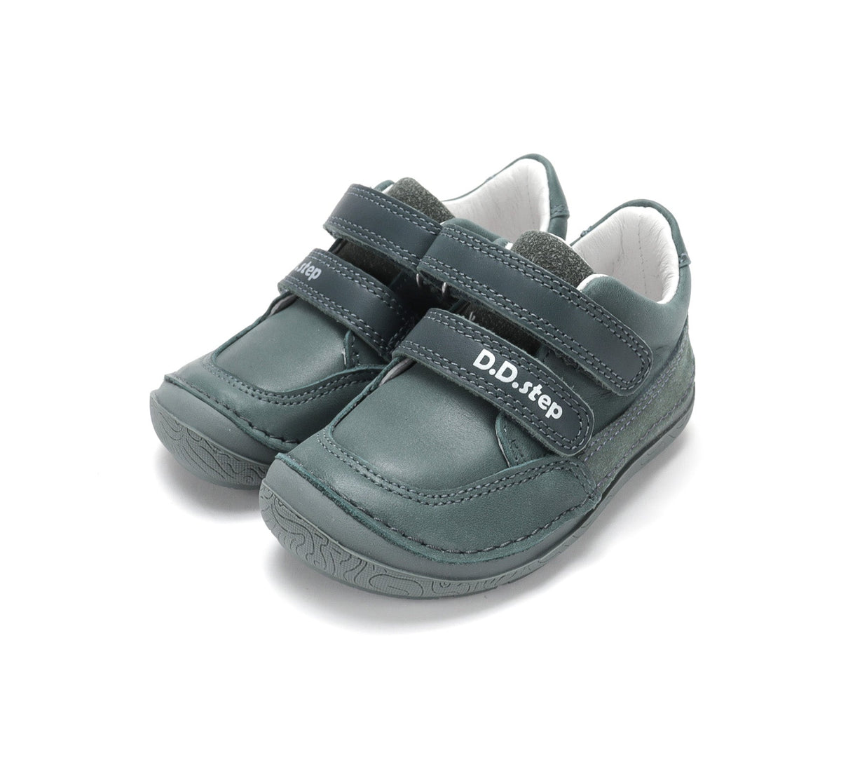 D.D.Step pantofi baieti Barefoot 22-33 Emerald cu cusaturi