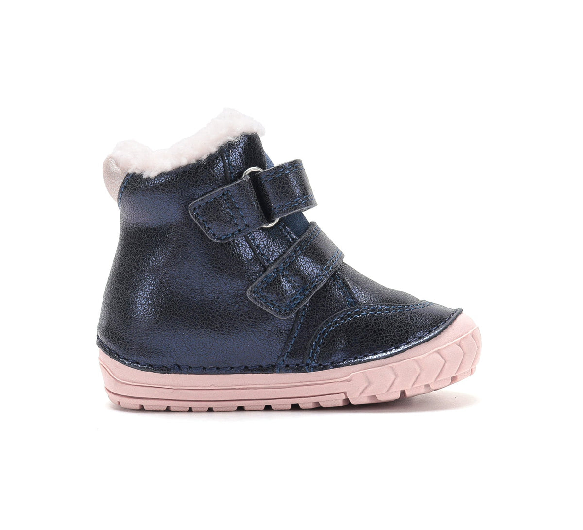 D.D.Step ghete fete imblanite 19-24 Royal Blue cu casuta cipercuta