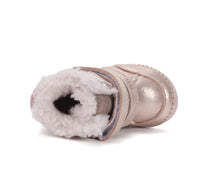 D.D.Step ghete fete imblanite 19-24 Champagne cu casuta cipercuta