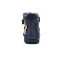 D.D.Step ghete baieti imblanite 19-24 Royal Blue cu ursulet