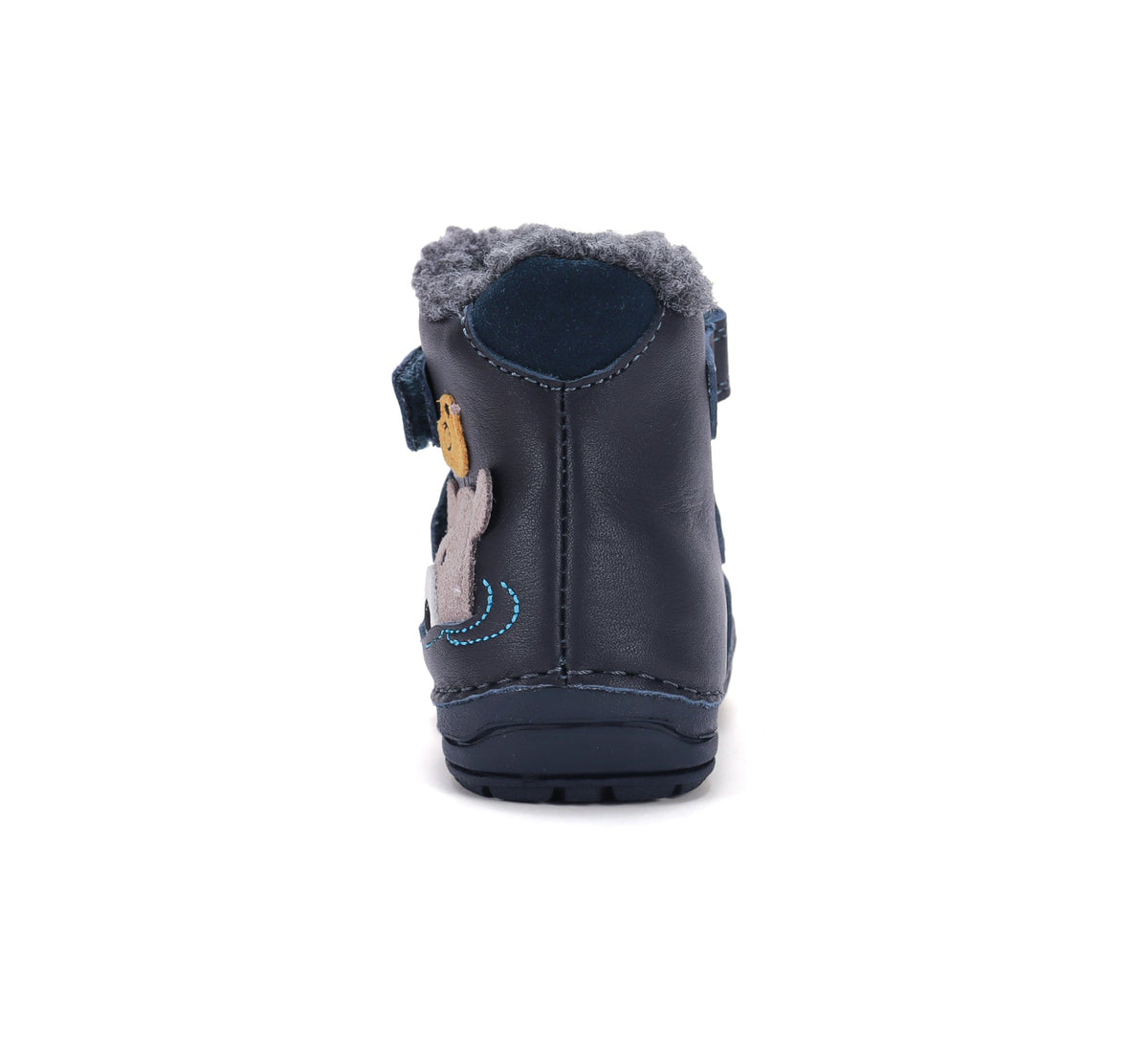 D.D.Step ghete baieti imblanite 19-24 Royal Blue cu ursulet