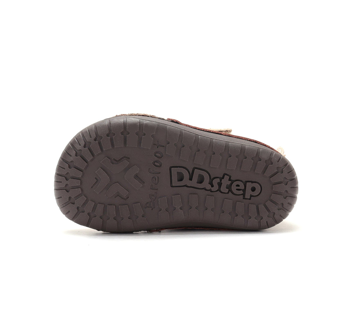 D.D.Step ghete fete Barefoot imblanite 20-25 Chocolate cu ingeras
