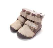 D.D.Step ghete fete Barefoot imblanite 20-25 Chocolate cu ingeras