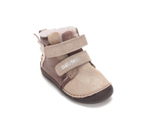 D.D.Step ghete fete Barefoot imblanite 20-25 Chocolate cu ingeras