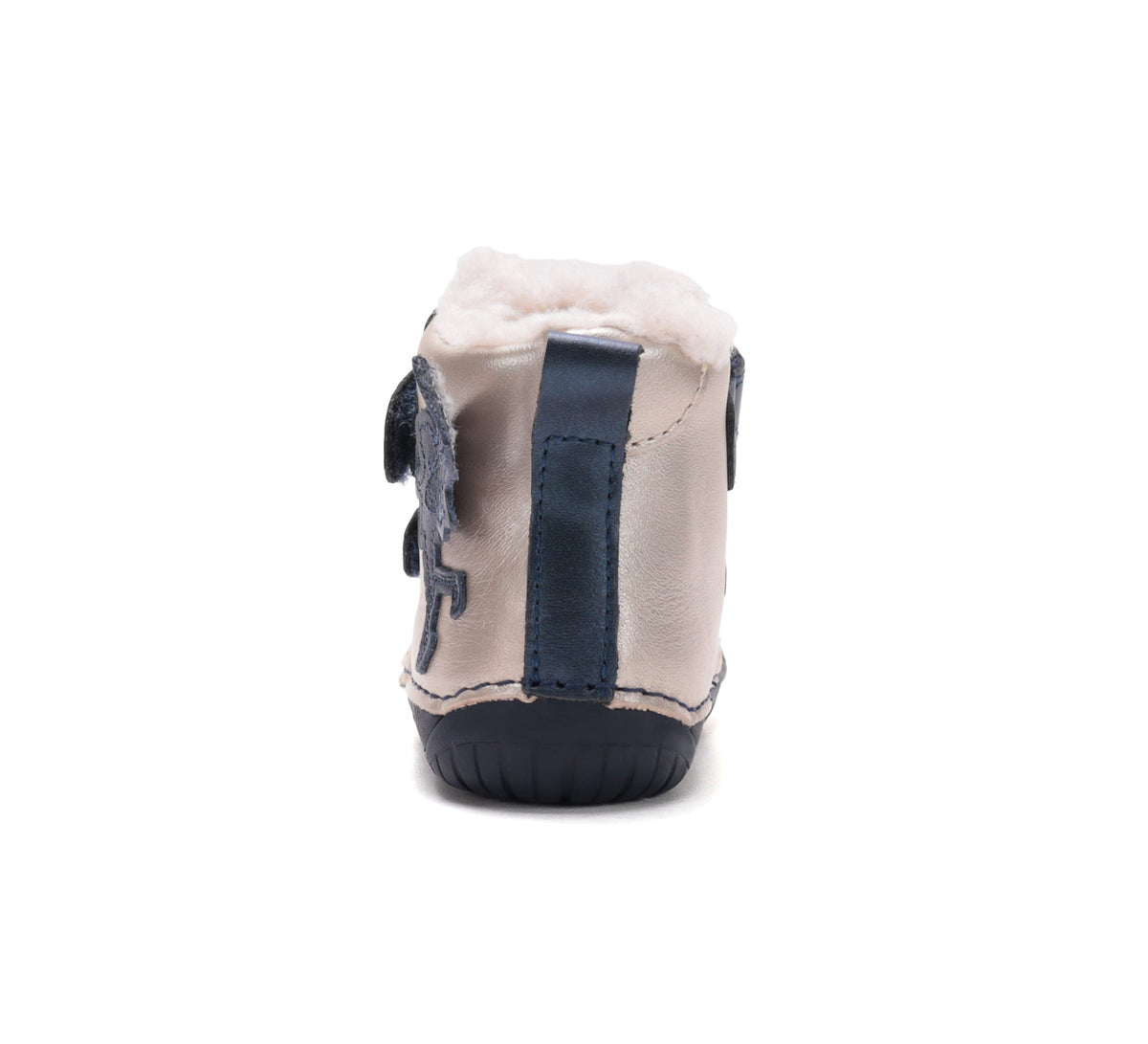 D.D.Step ghete fete Barefoot imblanite 20-25 Cobalt cu ingeras