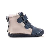 D.D.Step ghete fete Barefoot imblanite 20-25 Cobalt cu ingeras