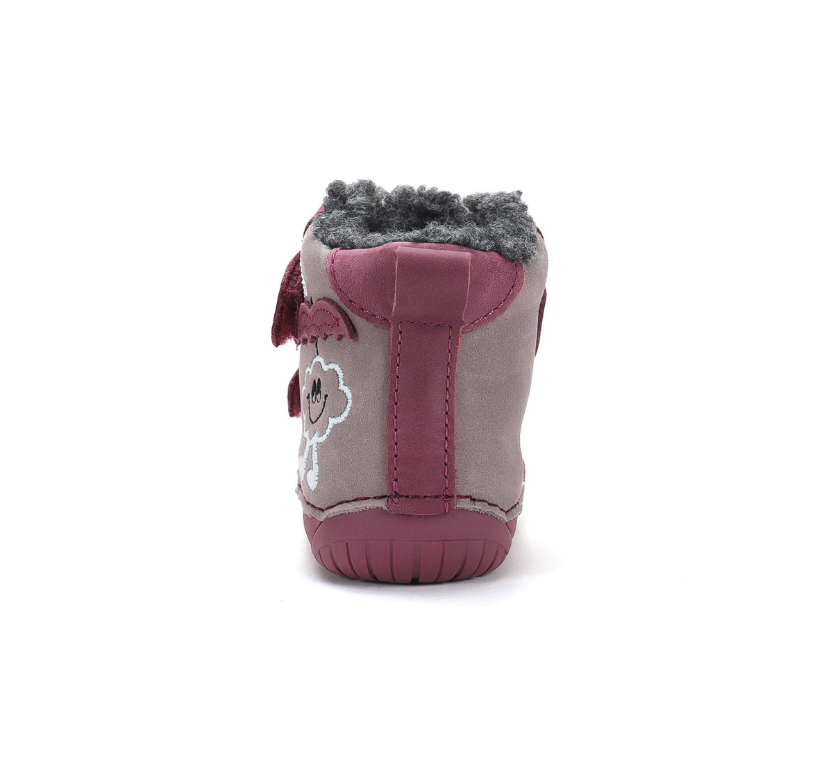D.D.Step ghete fete Barefoot imblanite 20-25 Marine grey cu norisor