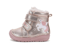 D.D.Step ghete fete imblanite 20-31 Champagne cu unicorn