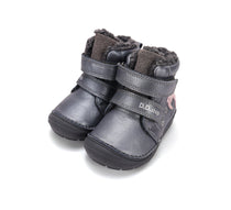 D.D.Step ghete fete imblanite 20-25 Metallic Grey cu unicorn
