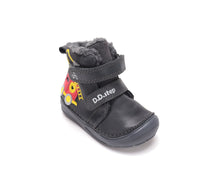 D.D.Step ghete baieti imblanite 20-31 Black cu masina de pompieri