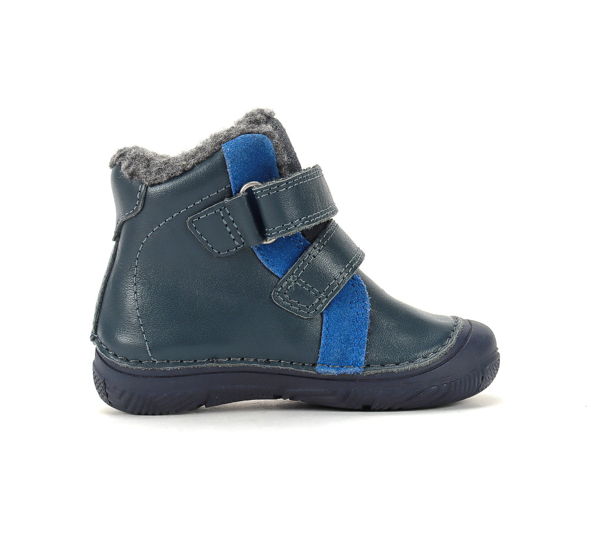 D.D.Step ghete baieti imblanite 20-31 Royal Blue cu galben