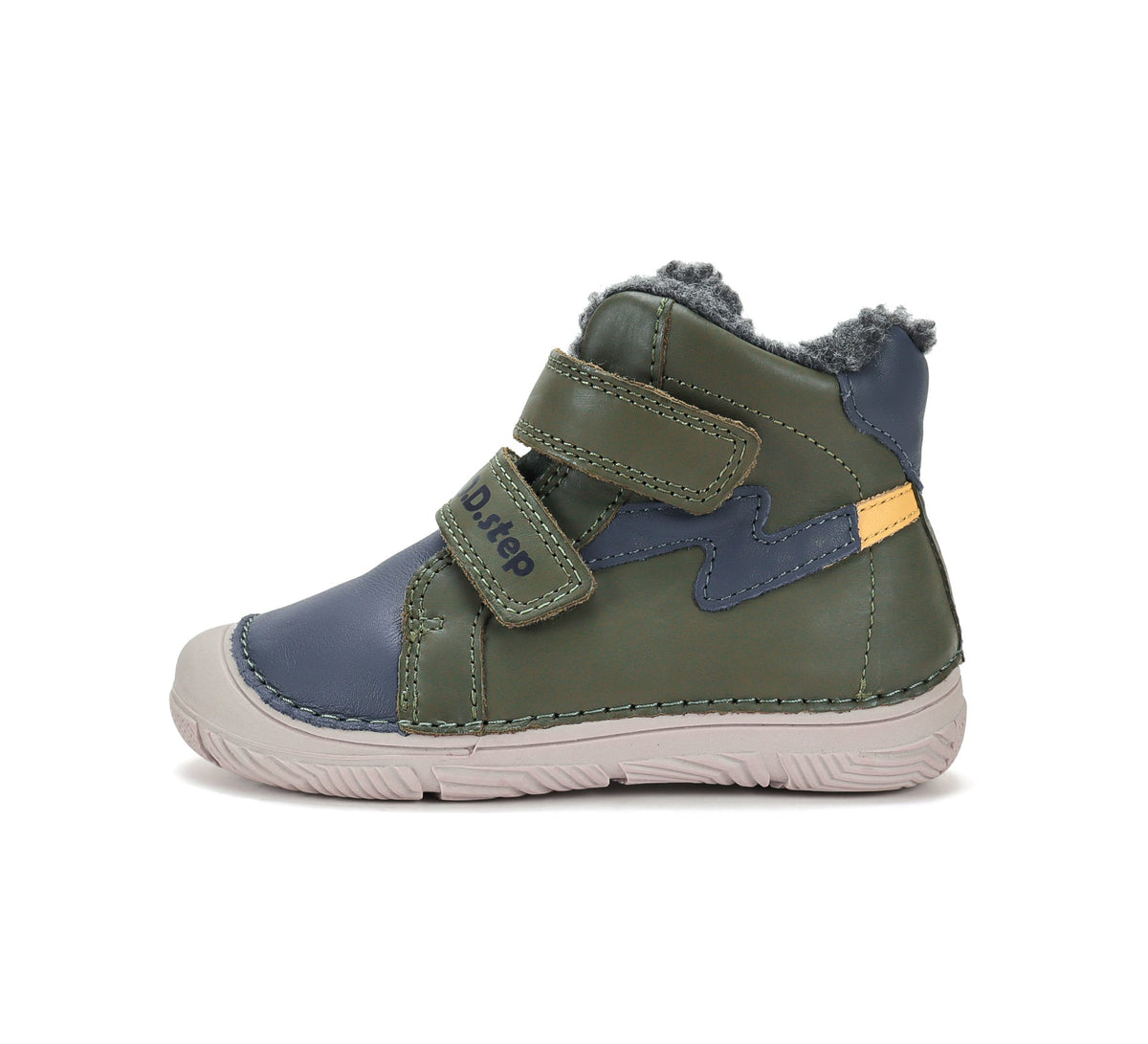 D.D.Step ghete baieti imblanite 26-31 Olive cu albastru