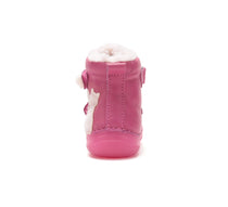 D.D.Step ghete fete imblanite si fluorescente 20-25 Hot Pink cu pisica