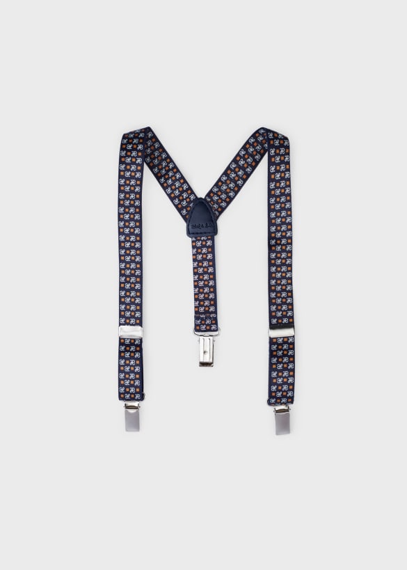 Abel&Lula bretea baieti cu elastic si logo 6-18 luni, Navy blue Imagine principală a produsului