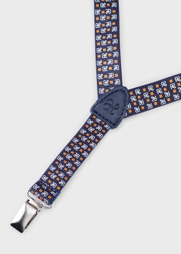Abel&Lula bretea baieti cu elastic si logo 6-18 luni, Navy blue Imagine secundară a produsului