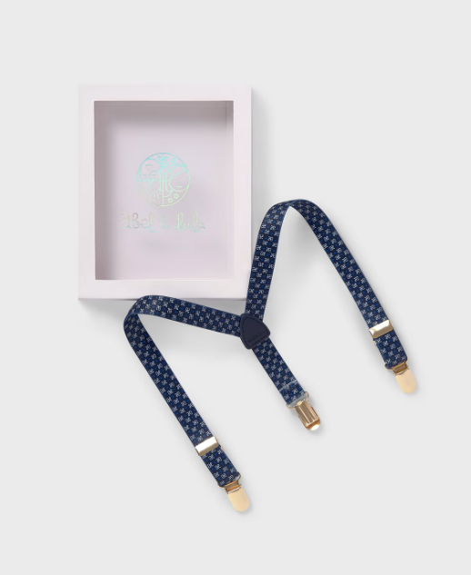 Abel&Lula bretele baieti cu logo 6-36 luni, Navy Blue Imagine principală a produsului