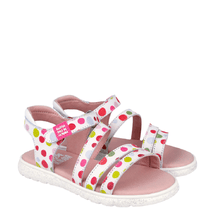 Biomecanics Agatha Ruiz De La Prada sandale fete 28-36 Blanco y multicolor cu buline