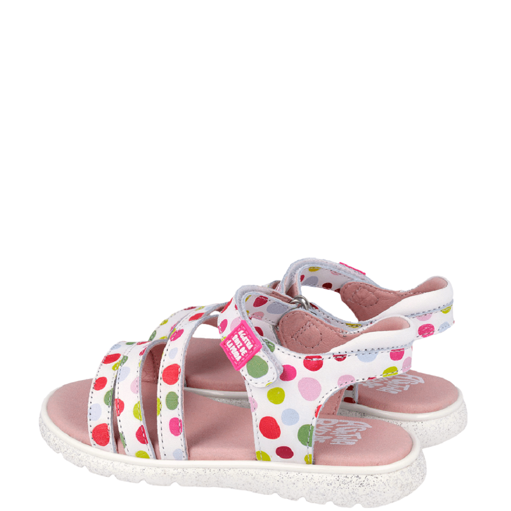 Biomecanics Agatha Ruiz De La Prada sandale fete 28-36 Blanco y multicolor cu buline