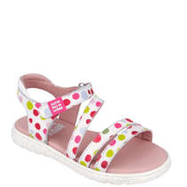 Biomecanics Agatha Ruiz De La Prada sandale fete 28-36 Blanco y multicolor cu buline