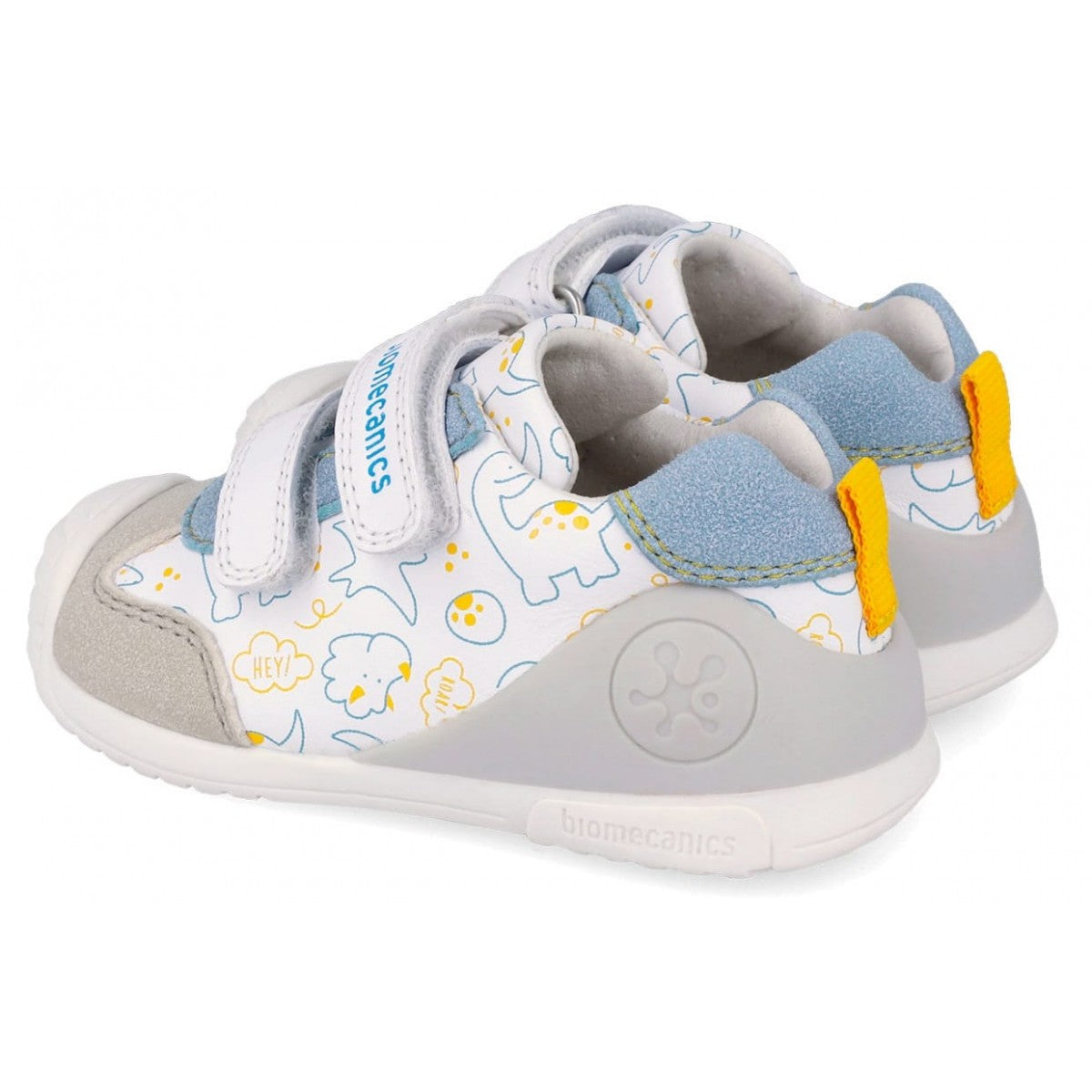 Biomecanics pantofi baieti 18-25 Napa Blanco cu dino