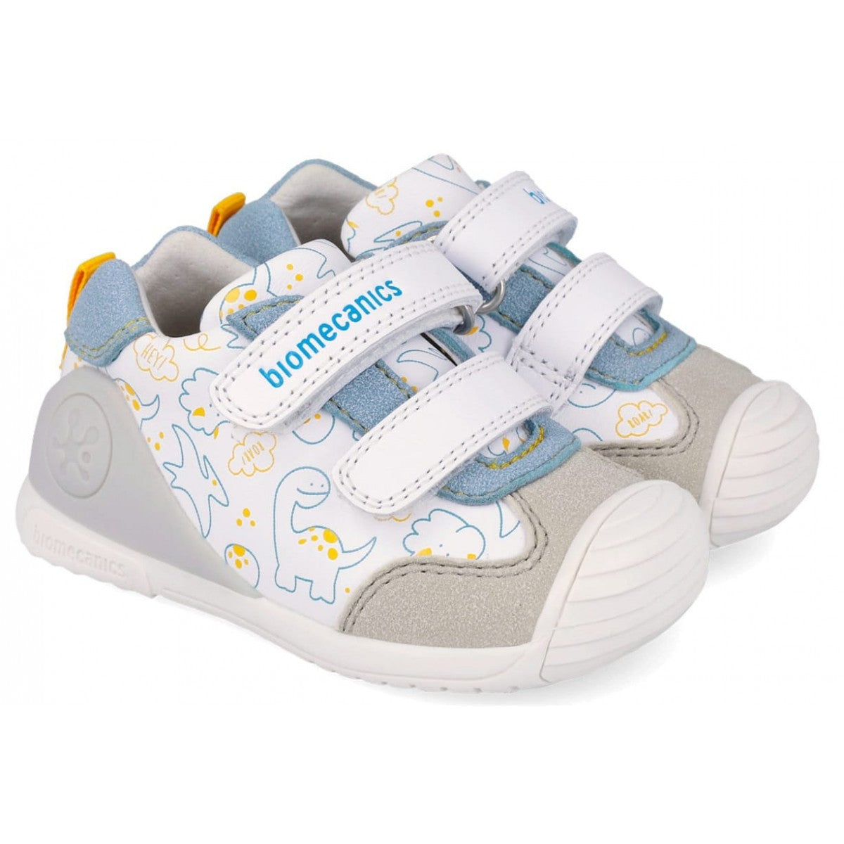 Biomecanics pantofi baieti 18-25 Napa Blanco cu dino
