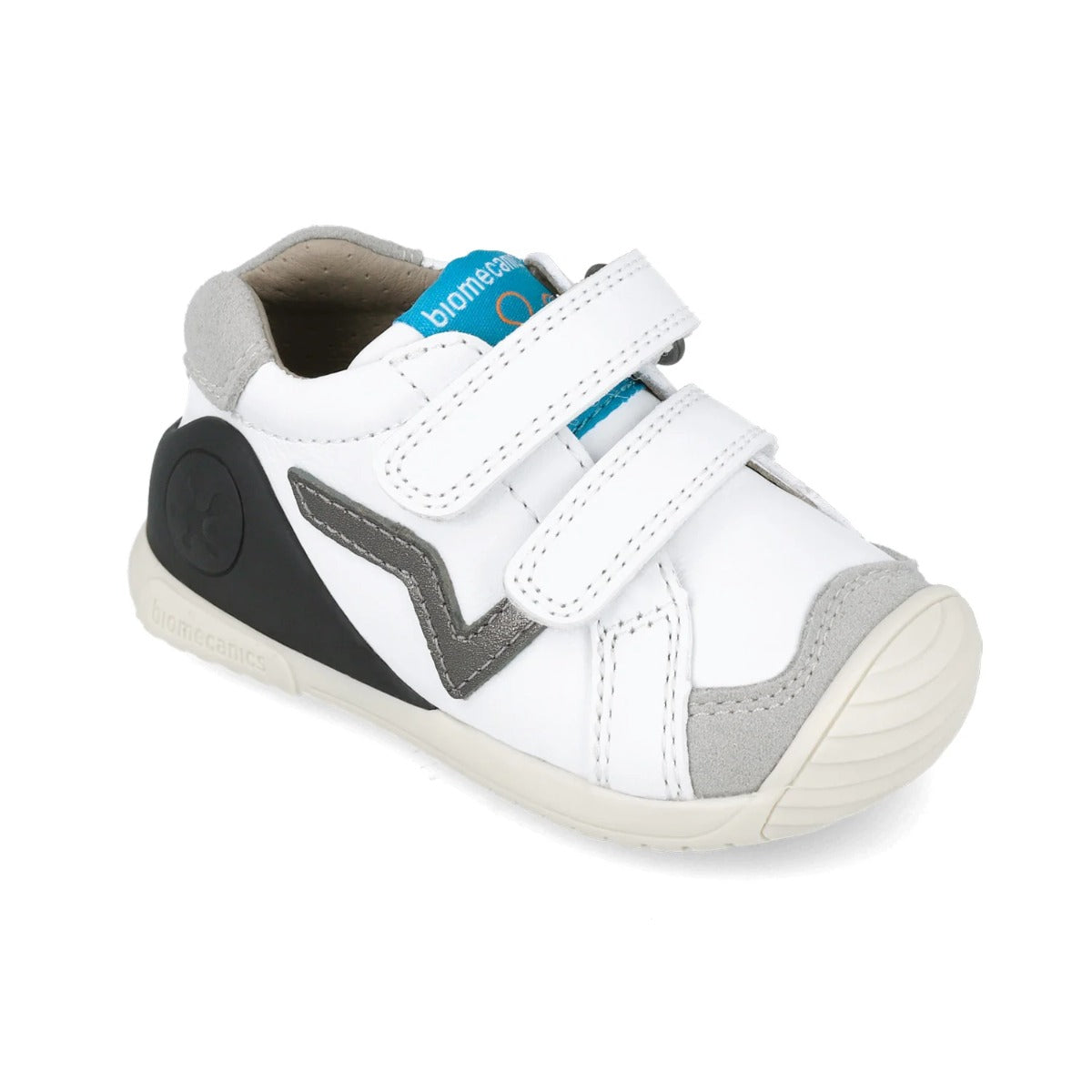 Biomecanics pantofi baieti 18-25 Napa Blanco cu gri